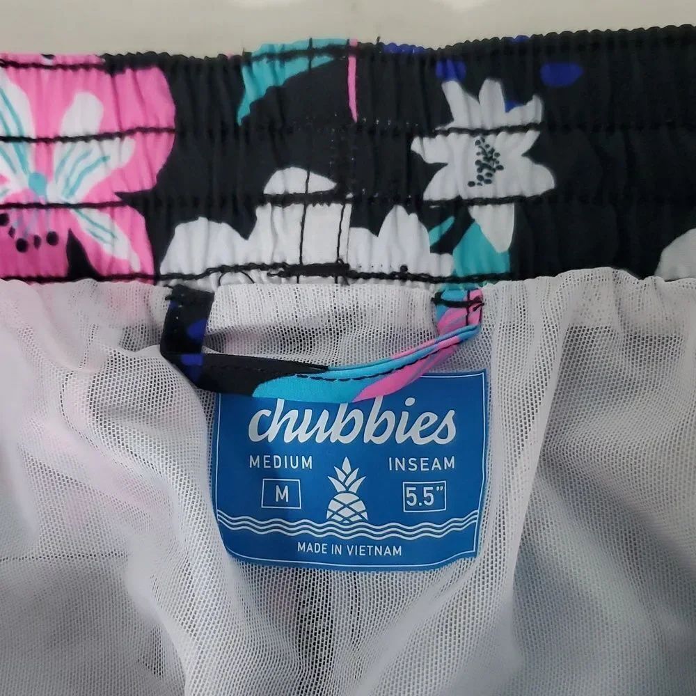 Chubbies The Juices 5.5" Classic Swim Trunks Floral Print M NWT - Picture 6 of 10